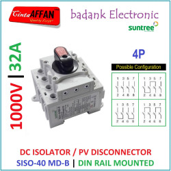 SUNTREE SISO-40 MD-B 4P 32A PV DC Isolator Disconnector Switch 1000V